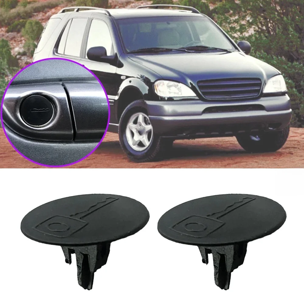 2szt Do Mercedes-Benz M-Class W163 W164 W166 1997 1998 1999 2000 - 2017 Osłona kluczyka klamki drzwi Osłona wtyczki Osłona przeciwpyłowa — zdjęcie 2