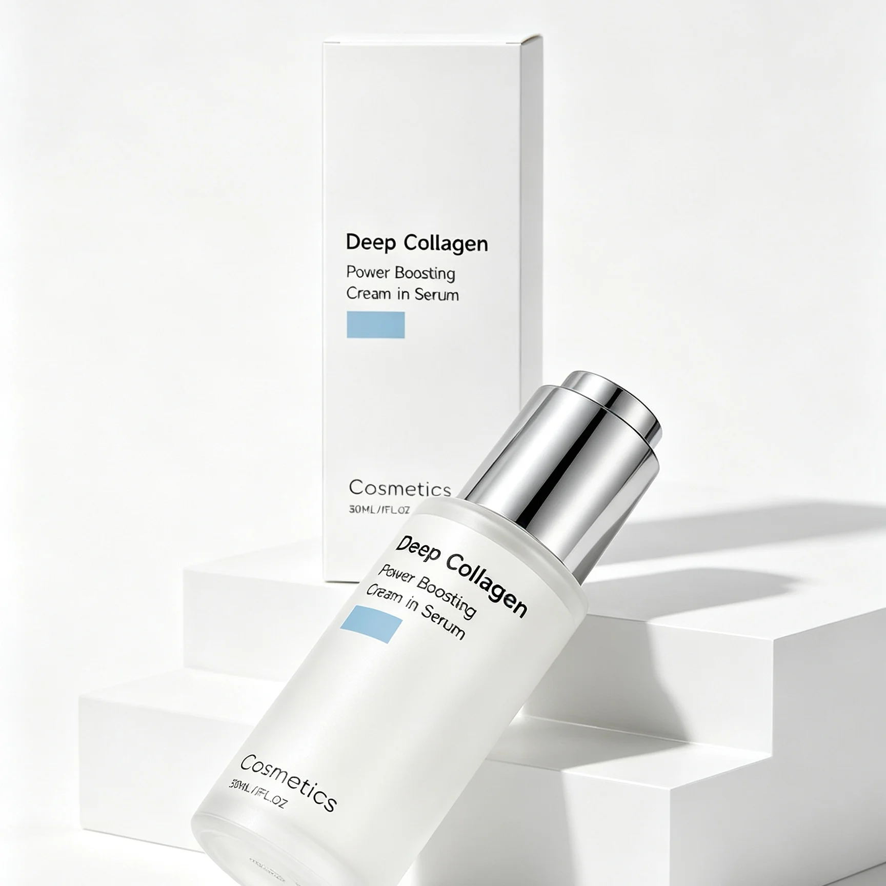 Deep Collagen Face Serum for Glowing Skin Elasticity Enhancement Refreshing Moisturizing Facial Plumping Pore Shrinking Serum