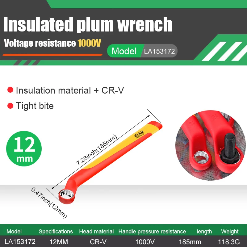 LAOA VDE Isolierter Torx-Schraubenschlüssel 1000 V Schutz Heimwerker DIY New Energy Fahrzeugwartung Elektrikerwerkzeuge