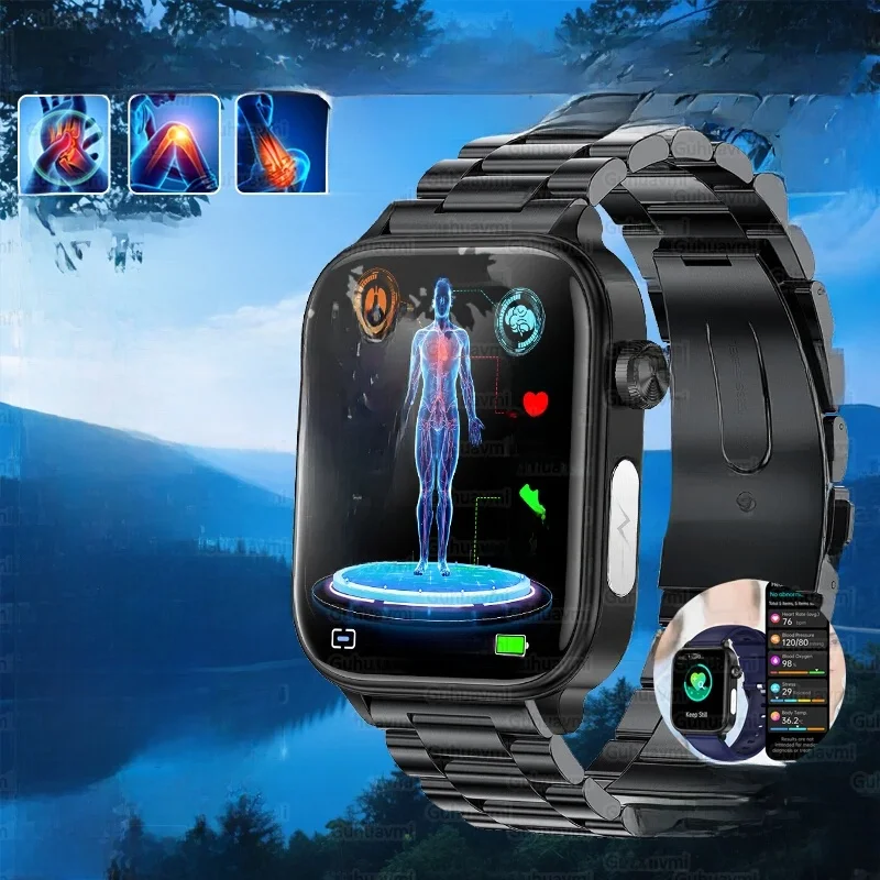 2025 Nieuw voor XIAOM1 ECG+PPG Bloedvet Urinezuur Gezondheid Smartwatch Heren Dames Hartslag Bloeddruk Bluetooth Oproep Smartwatch - afbeelding 2