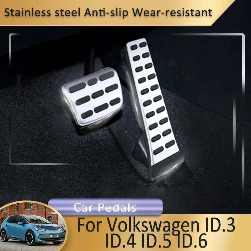 

For Volkswagen VW ID.3 ID.4 ID.5 ID.6 Car Interior Accessories Car Foot Fuel Accelerator Brake Pedals Cover No Drilling Non-Slip