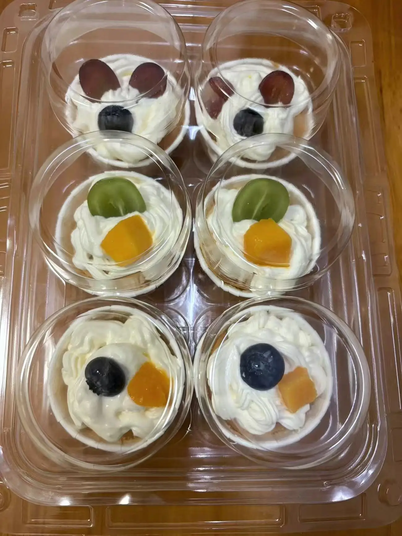 4/6/12 Count Cupcakes Box Tray Container Cake Carrier Holder Muffin Boxes Baking Muffins Egg Tart Storage Tray Tall Dome Lids photo review