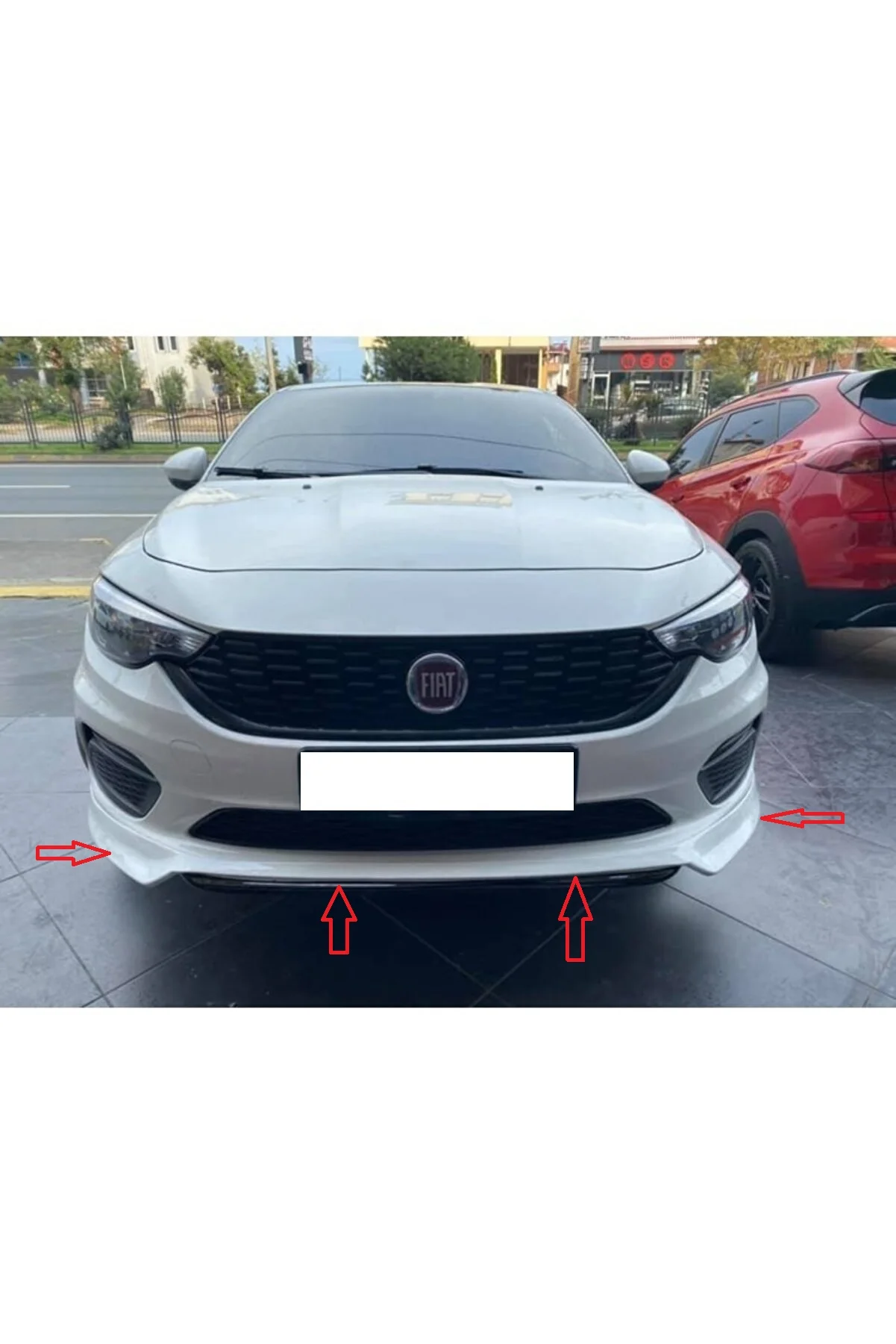 For Fiat Egea Tipo Dodge Hb Sedan Compatible (2015-2021) Abt Front Bumper Attachment (plastic)-Modified Exterior Mirror Battery