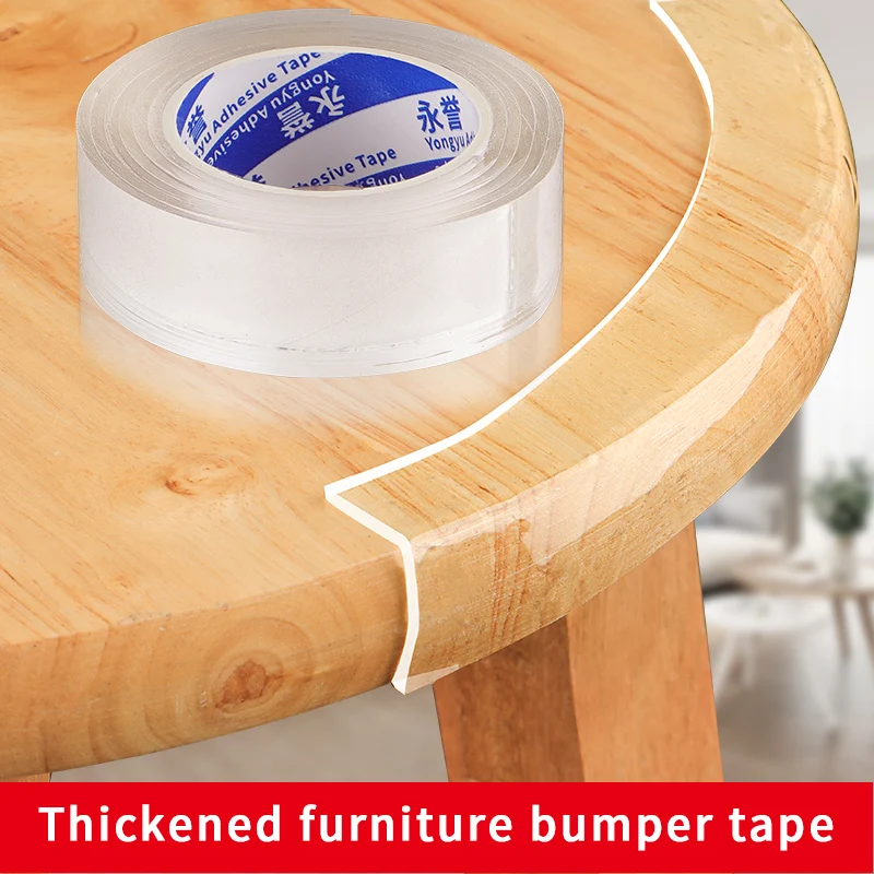 2mm Single Sided Nano Tape Transparent Anti-mold Waterproof Acrylic Tape Reusable Cleanable Adhesive Tape Bathroom Home Supplies