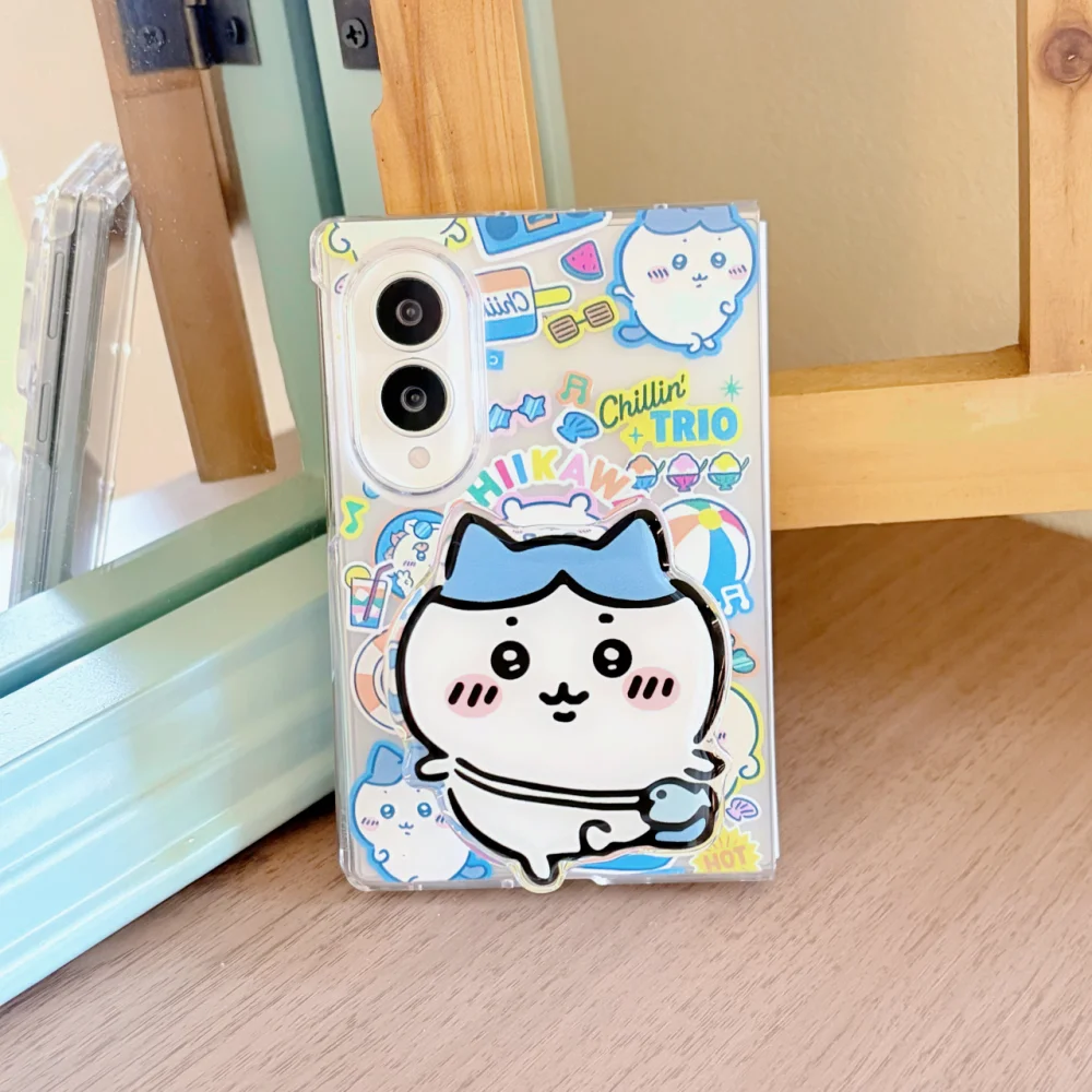 Kawaii Anime Cartoon Phone Case for Samsung Galaxy Z Fold 8 Z Fold 8 Ultra Z Fold 6 Fun Cute Foldable Anti-drop Protective Cover