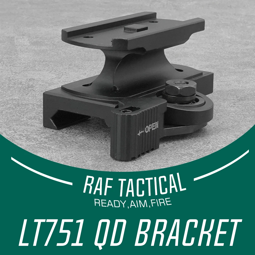 Tactical Lt751 QD Mount 1/3 Lower Optical Centerline Height For Red Dot Size Made From CNC Aluminum