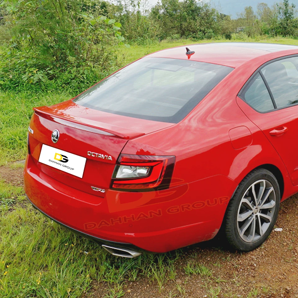 Skoda Octavia MK3 2013 - 2020 vRS Style Rear Trunk Spoiler Wing Raw or Painted Surface Fiberglass VRS Kit Tuning