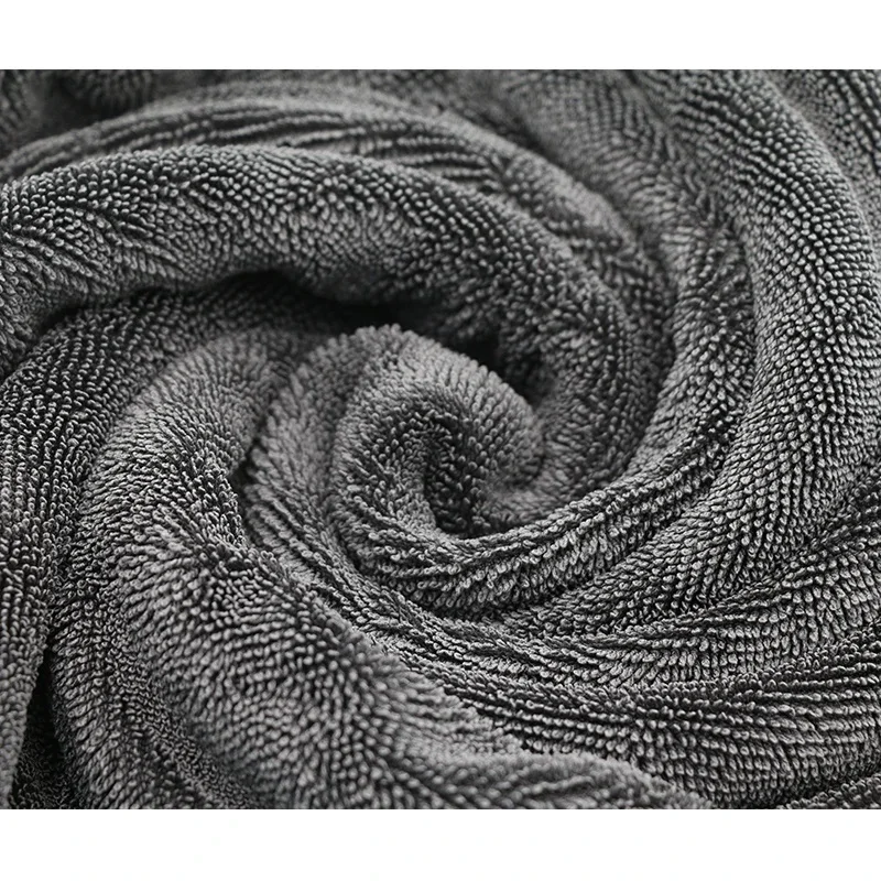 Z detalami 1200GSM 60*90cm ściereczka z mikrofibry wyjątkowo miękka szmata do ściereczki do czyszczenia osuszania myjni samochodowych — zdjęcie 2