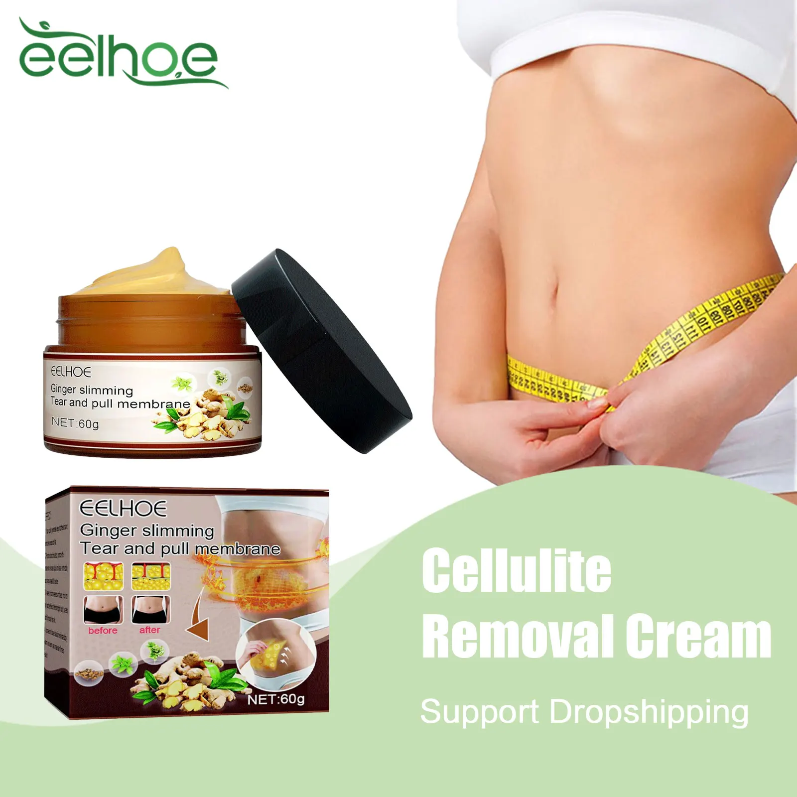 

Cellulite Removal Cream Boost Metabolism Waist Belly Abdomen Fat Reduction Leg Lift Thigh Tightening Body Firming Shaping Cream