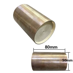 Universal 50*80mm EURO5 Motorcycle Front Middle Pipe Exhaust Muffler Baffle Catalyst