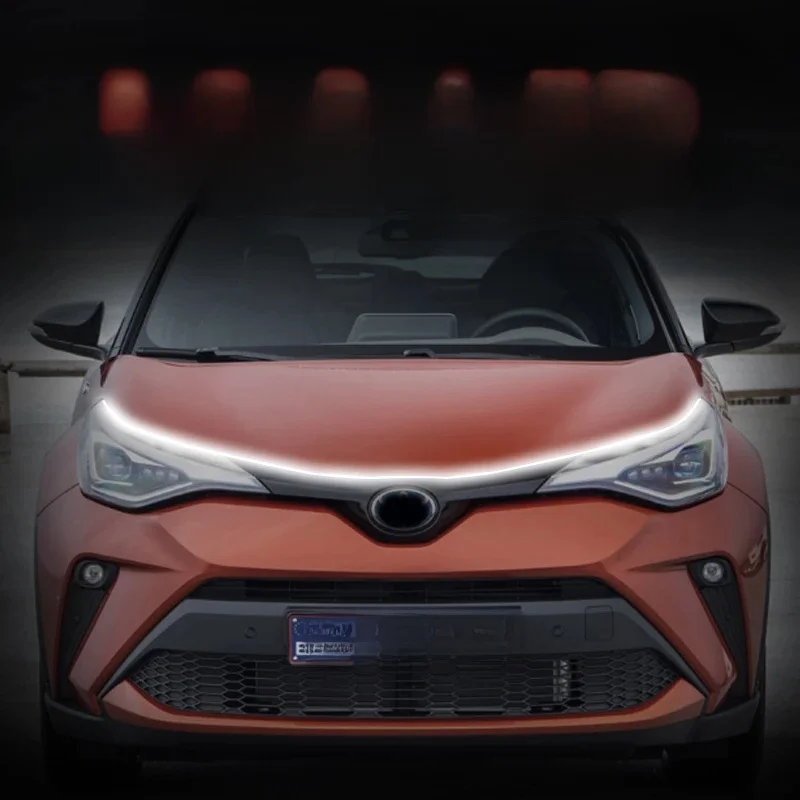 1 SZTUK LED DRL do Toyota C-HR CHR 2014-2022 Światła do jazdy dziennej Tylny zderzak Lampa przeciwmgielna Automatyczne dekoracyjne lampy atmosferyczne 12V — zdjęcie 2
