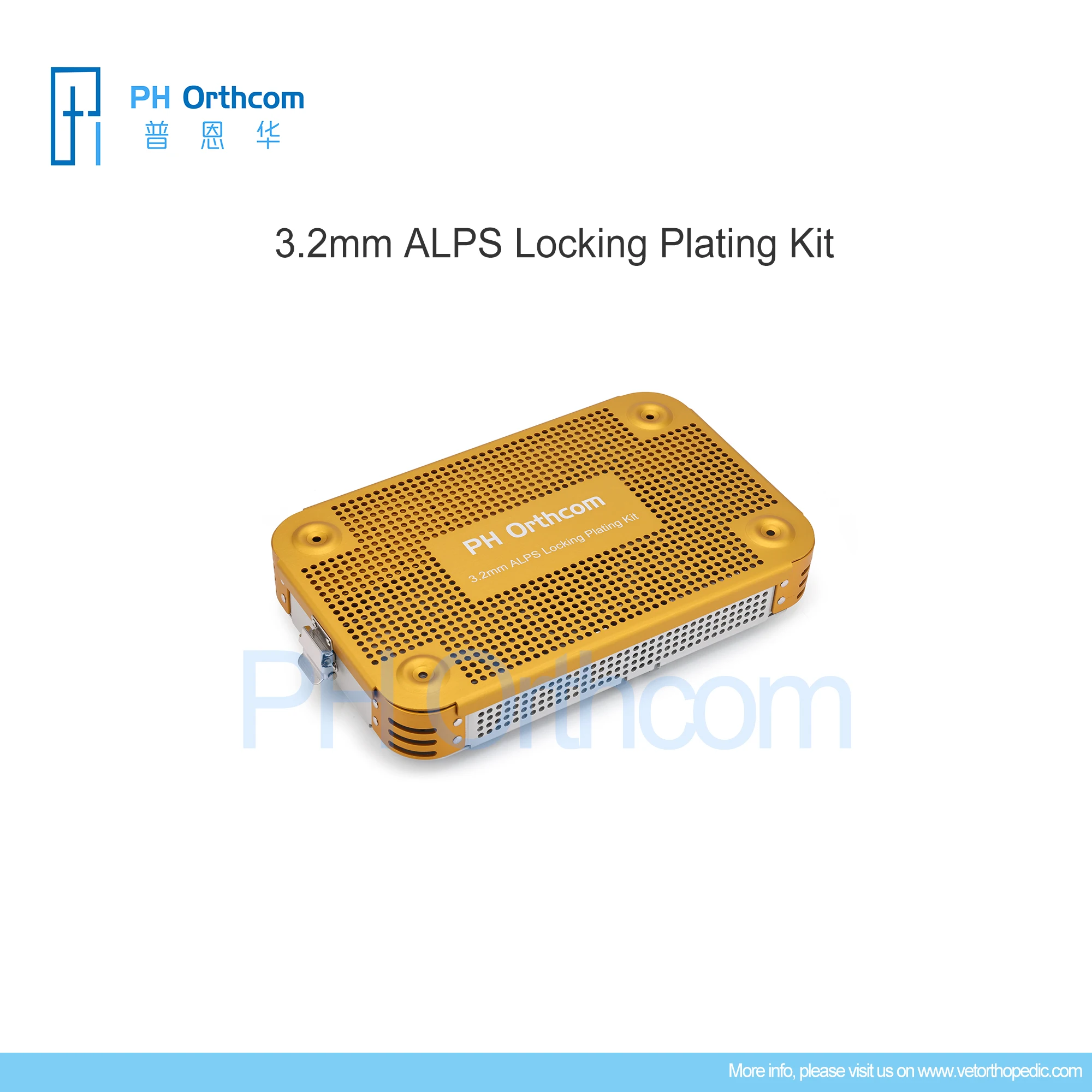 Imagem -06 - Alps-medium Locking Plate System Conjunto de Instrumentos Cirúrgicos Ortopédicos e Implantes Animais Veterinários 2.4 mm 3.2 mm