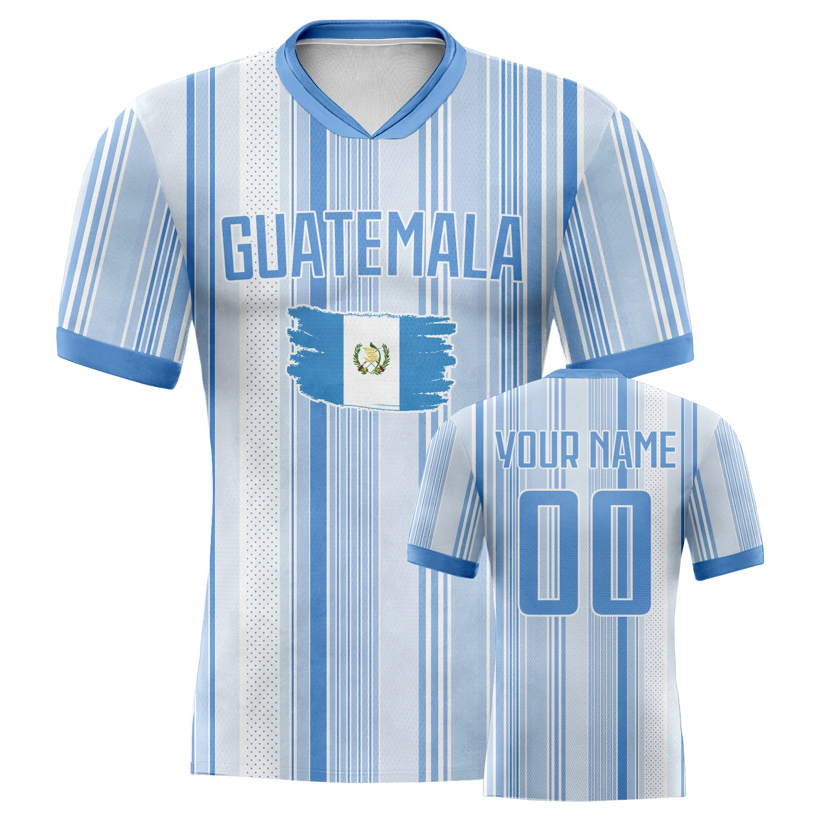 

Custom Guatemala Soccer Jersey Personalize Printed Name & Number Football Jerseys National Team Soccer Shirt for Men Women Youth