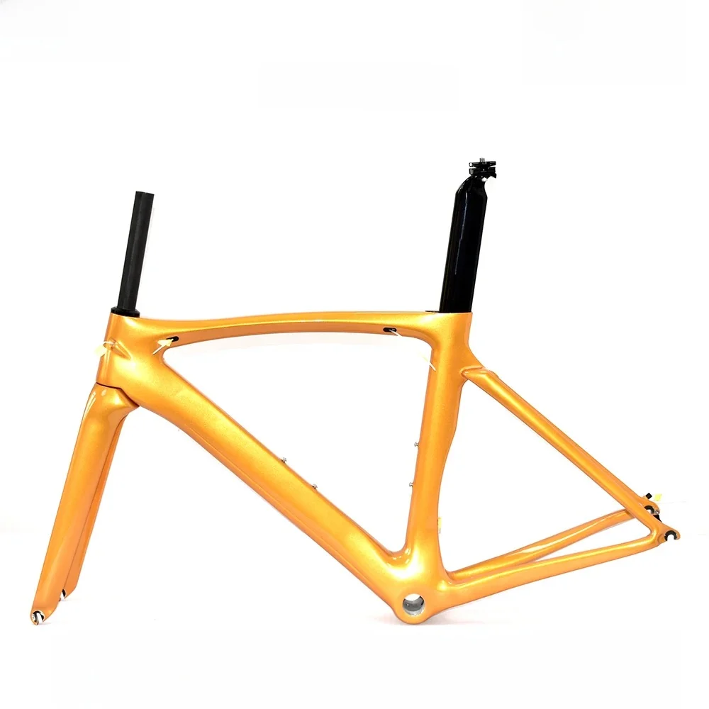 AliExpress ceccotti CECCOTTI RF09 Model Aer Road Bike Frame Fit 700C Wheels and 25mm Tires Carbon Frames V Brake Bicycle Frameset  2Year Warranty