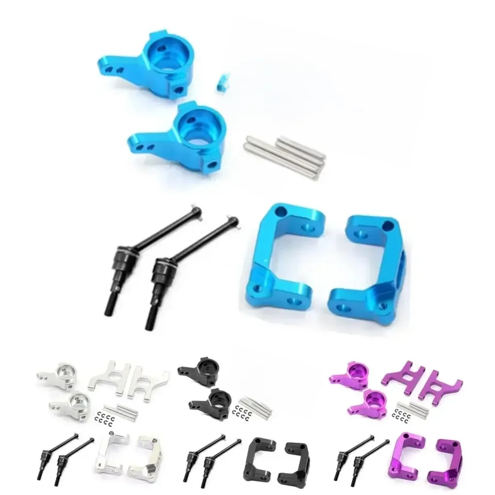 Base de support de moyeu de bras de Suspension inférieur avant C/tasse de direction/arbre d'entraînement en métal pour 1/10 TAMIYA CC01 TA02 TA03 4WD Buggy RC Car OP