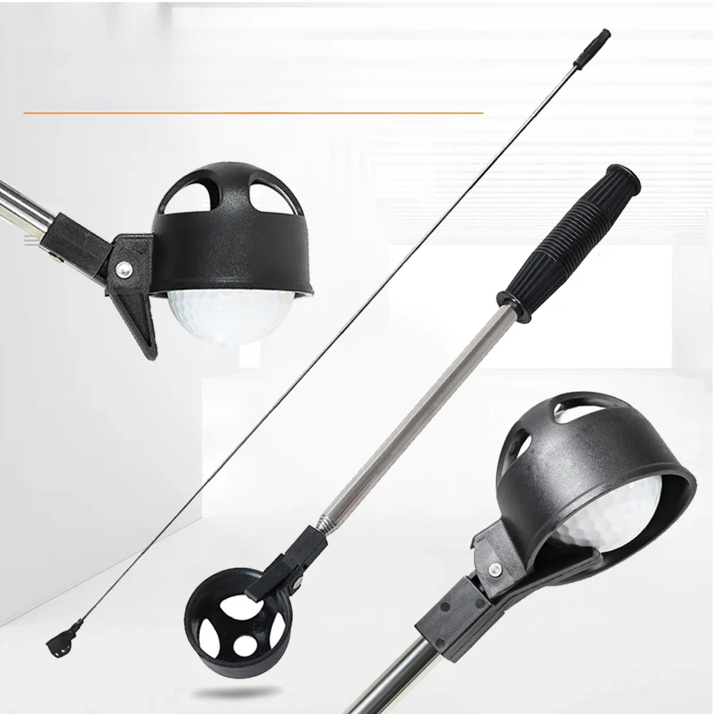 Tige télescopique en acier inoxydable pour récupération de balles de golf, type d'extension, accessoire de sport de plein air, outil de ramassage portable, le plus récent
