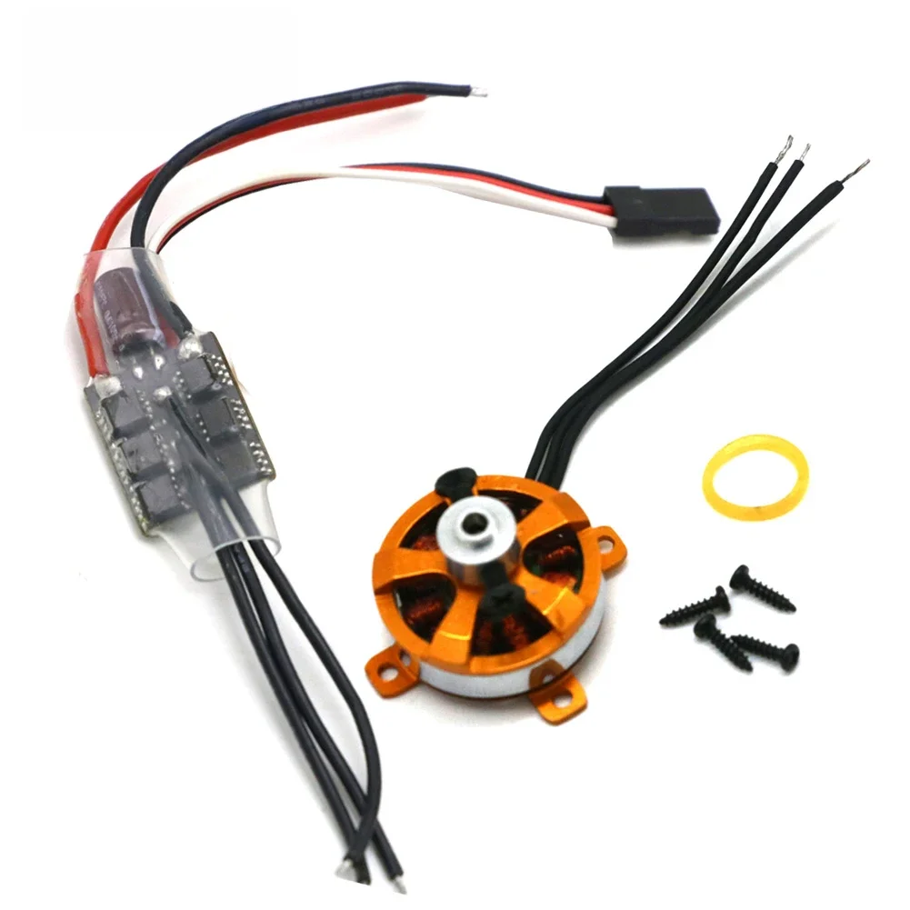XXD 2205 A2205 7.6A 1400KV 1600KV SP Mikro silnik bezszczotkowy z mocowaniem + 10A ESC do samolotów RC/KK Copter Quadcopter UFO F3P — zdjęcie 2