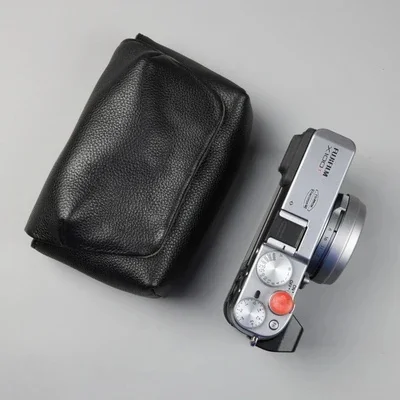 Mirrorless wodoodporny aparat fotograficzny torba ze skóry naturalnej ciała Case dla leica DLUX7 x2 SONY A5100 A5000 NEX5T NEX5R cyfrowy shell — zdjęcie 2