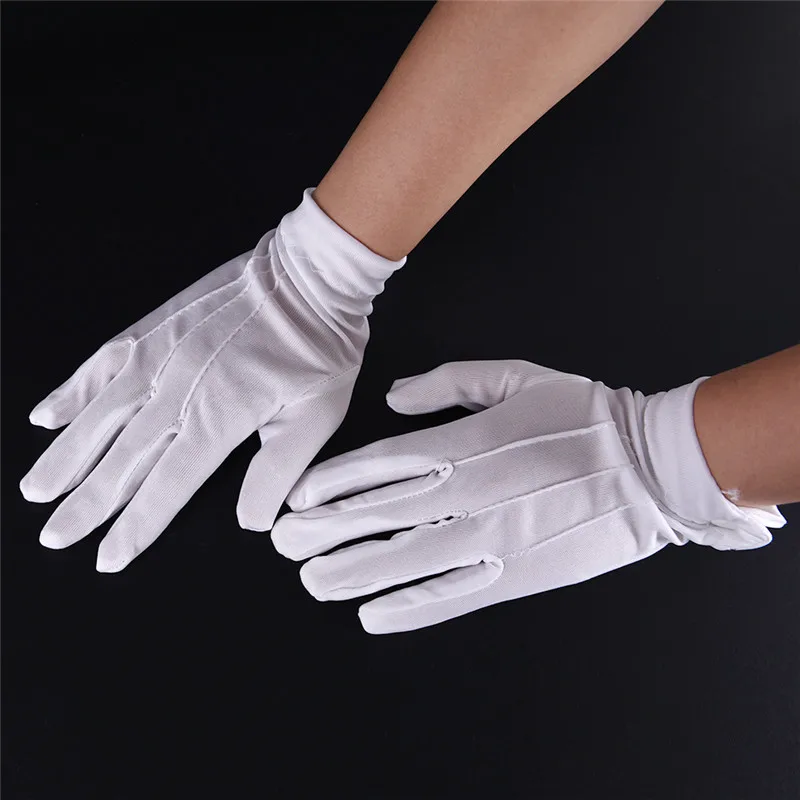 Fashion Design 1Pair White Formal Gloves White Honor Guard Parade Santa Women Men Inspection