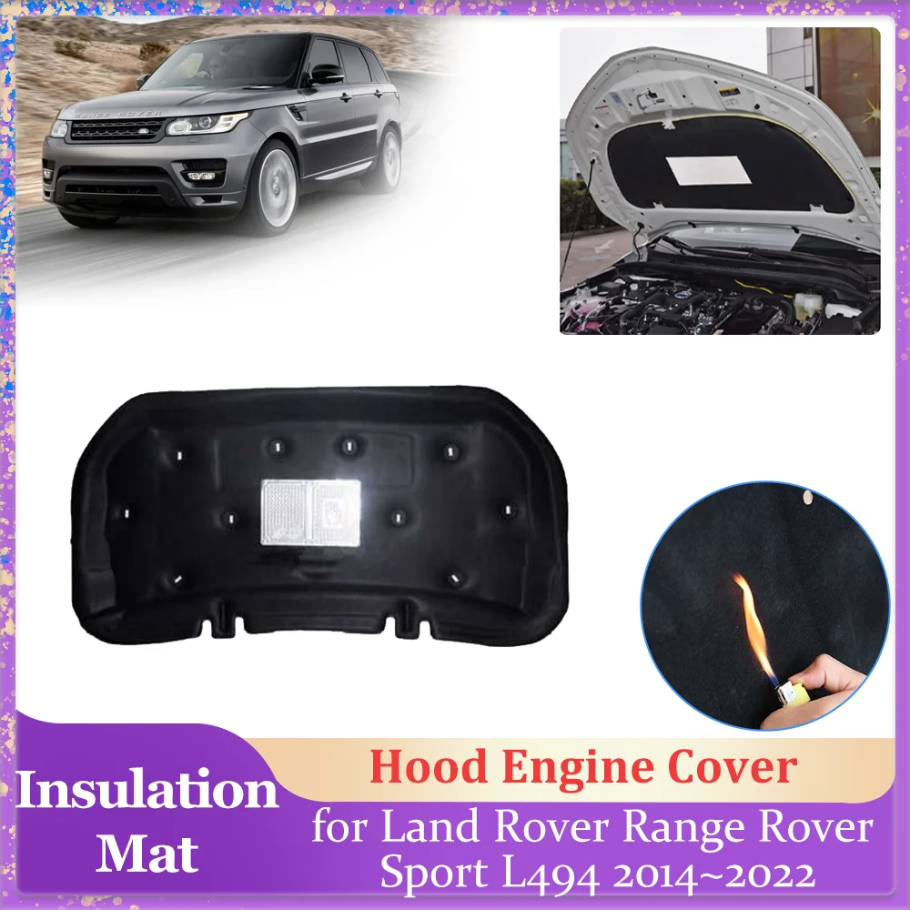 

Car Hood Insulation Pad for Land Rover Range Rover Sport L494 2014~2022 Engine Cover Liner Cotton Soundproof Heat Mat Accessorie