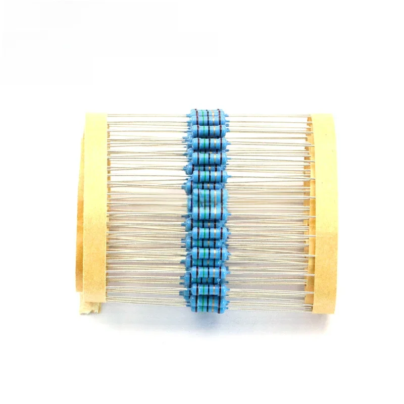 100 PCS/LOT 1/4 W 1R ~ 22 M 1% résistance à film métallique 100R 220R 1K 1.5K 2.2K 4.7K 10K 22K 47K 100K 100 220 1K5 2K2 4K7 ohm résistance