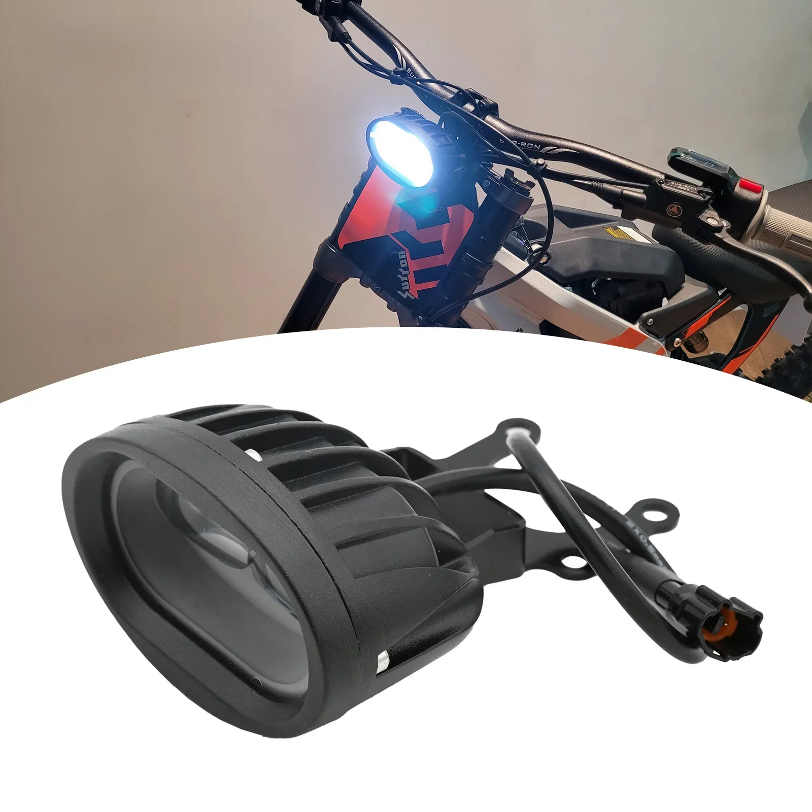 AliExpress Motorcycle LED Front Head Light Headlight Bracket For Sur Ron Light Bee X & Light Bee S For Segway X160 X260 Dirt Bike Universal