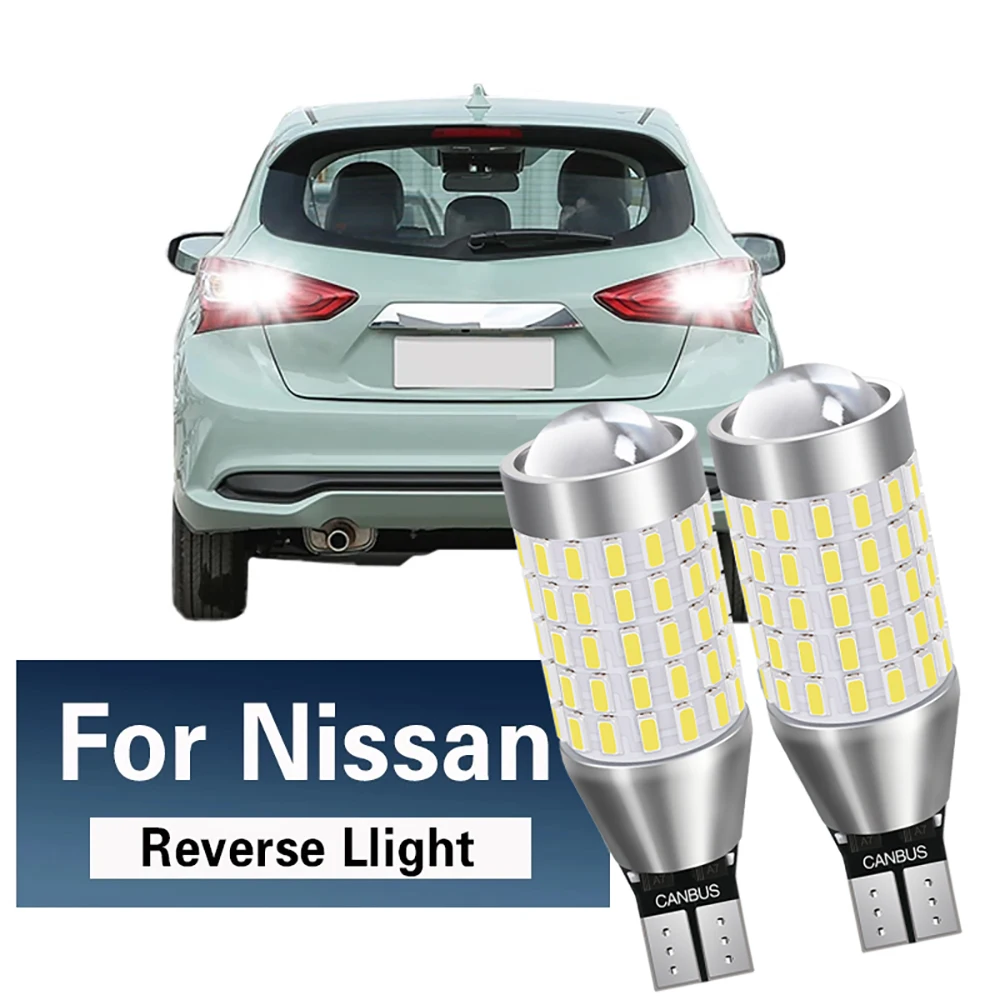 

2x W16W T15 6000K 21SMD CANBUS без ошибок, задние фонари для Nissan Juke X trail Qashqai j11 Tiida Note, задняя лампа, лампочка 12 В