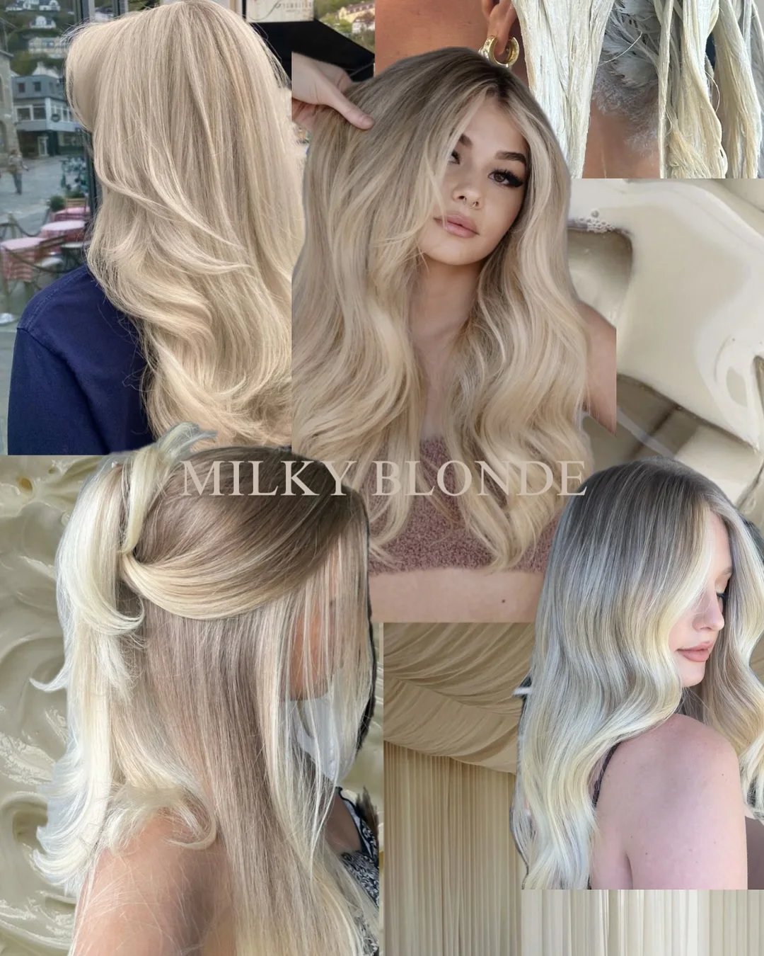 Ash Blonde Highlight Balayage Wig 24 Inches Natural Wavy 13x4 HD Lace Front Wig High Heat Synthetic Glueless Wigs Daily Wear