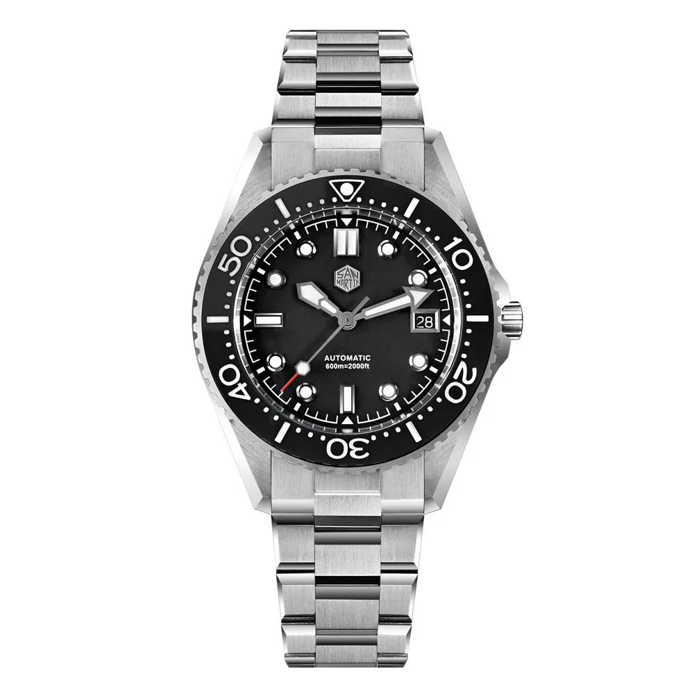 San Martin Upgraded 41mm Waterproof 600m Classic Men Diver Watch Helium Escape Valve ST 2130 Automatic Mechanical Watches SN0036 image 3