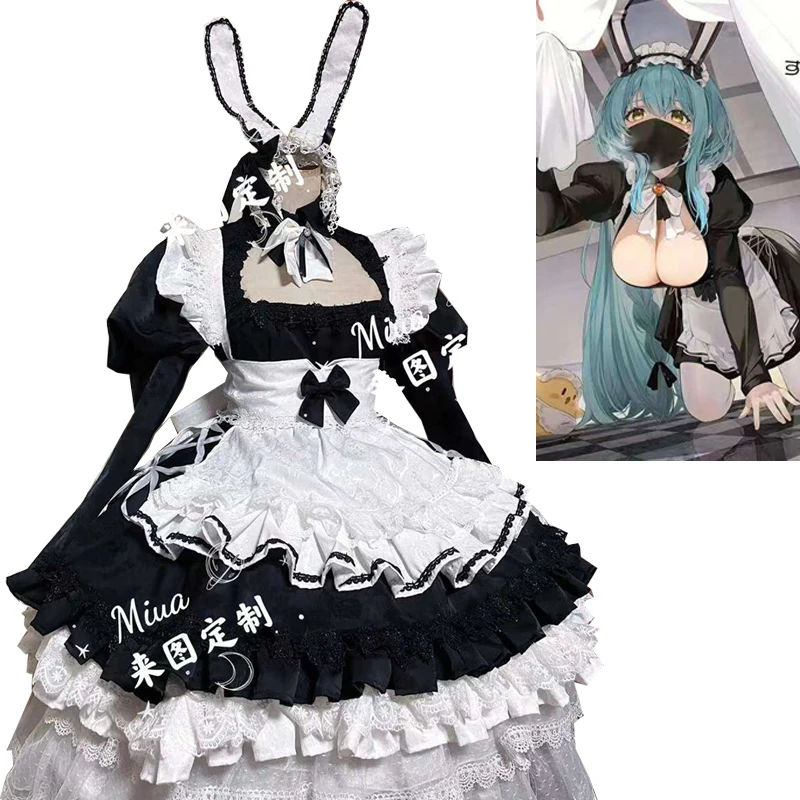 Custom Made Azur Lane Collection B Boise Cosplay Costume Maid Dress Apron Uniform Women Anime Outfits Halloween Suits Tailor Cos