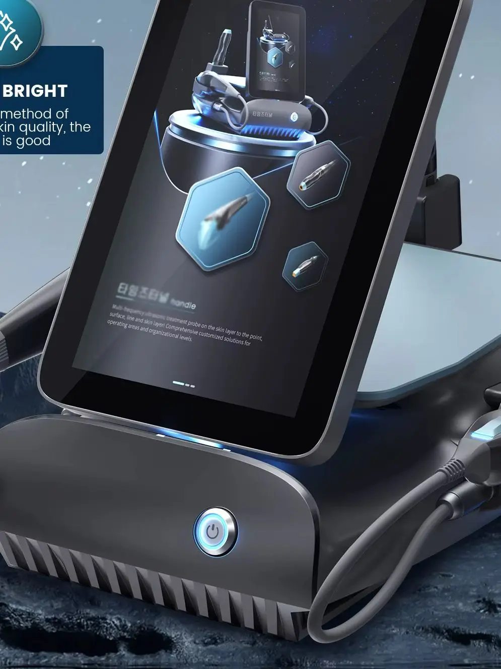 

Professional 3-in-1 Plastic ABS Beauty Device RF HIFU Lotion for Non-Invasive Face Body Lifting Tightening Contouring