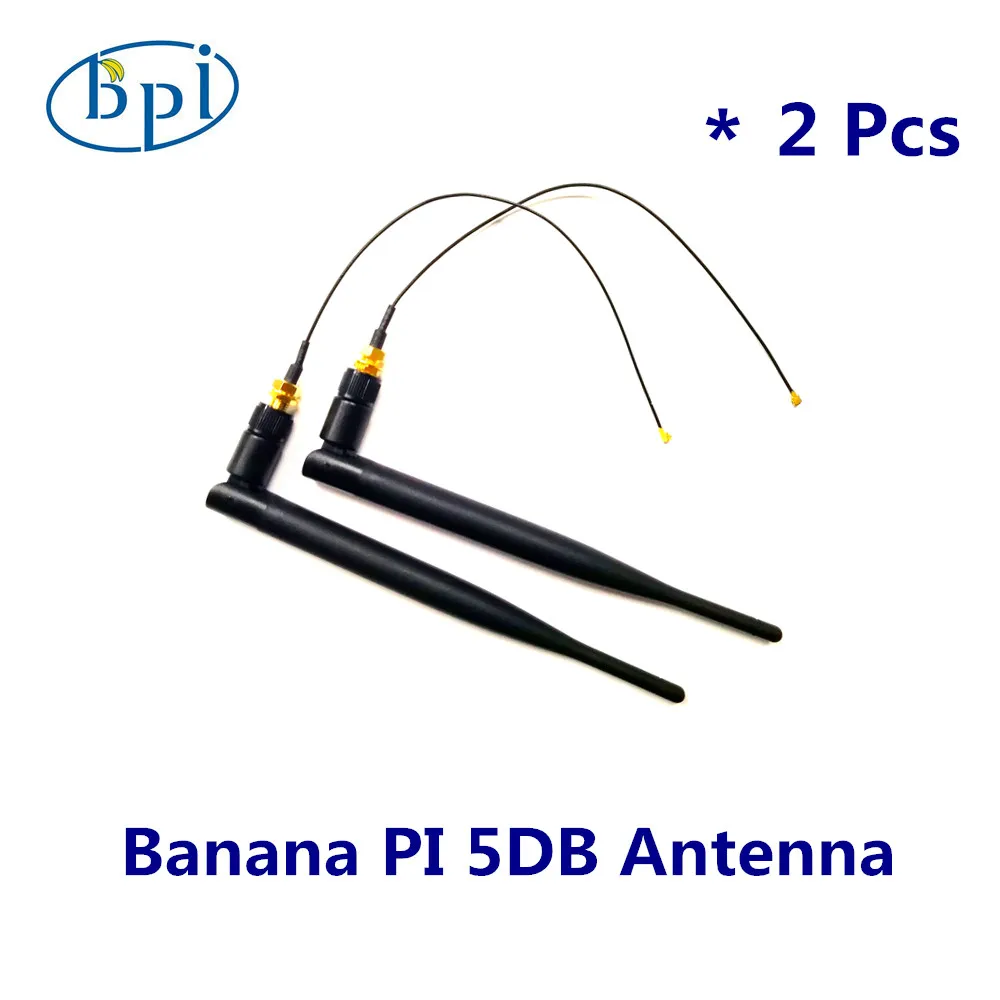 الموز Pi 5DB واي فاي هوائي ل الموز Pi R1 راوتر مجلس 2 قطعة/الوحدة