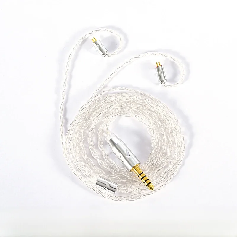 Kabel słuchawkowy IvipQ Xue Qing 4 Core ze srebra próby Sterling Silver, wtyk 2.5mm/3.5mm/4.4MM, przewód do ulepszenia słuchawek, interfejs MMCX/2PIN/QDC/TFZ — zdjęcie produktu 7