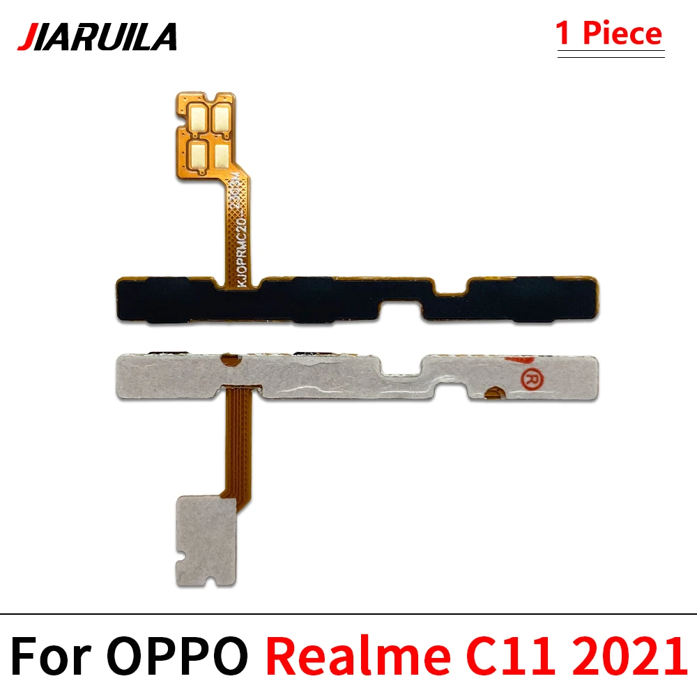 10Pcs, Power on off Volume Key Button Flex Cable For OPPO Realme 9 10 Pro C12 C15  C17 C21Y C25 C25Y C30 C33 C11 2020 2021 4G 5G