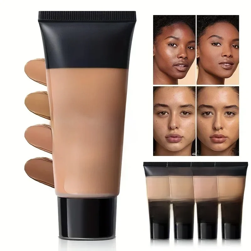 BB crème liquide longue durée, 8 couleurs, couverture imperméable, taches d'acné, Base naturelle pour le visage, maquillage, correcteur mat, cosmétique