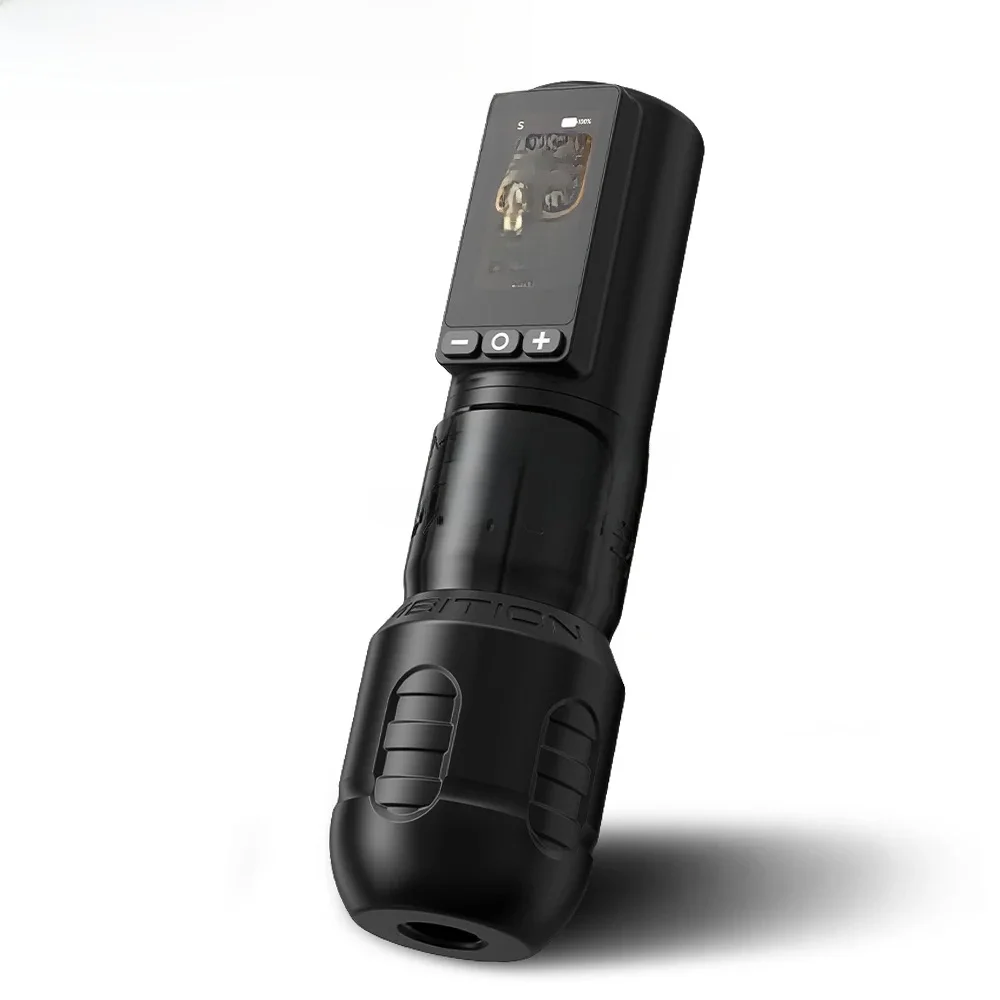 Ambitie Soldaat 270 Draadloze Tattoo Machine 4.0mm + 4.5mm Slag Borstelloze Motor Pen Professionele 2400mAh Batterij grip 34 + 42mm - afbeelding 2