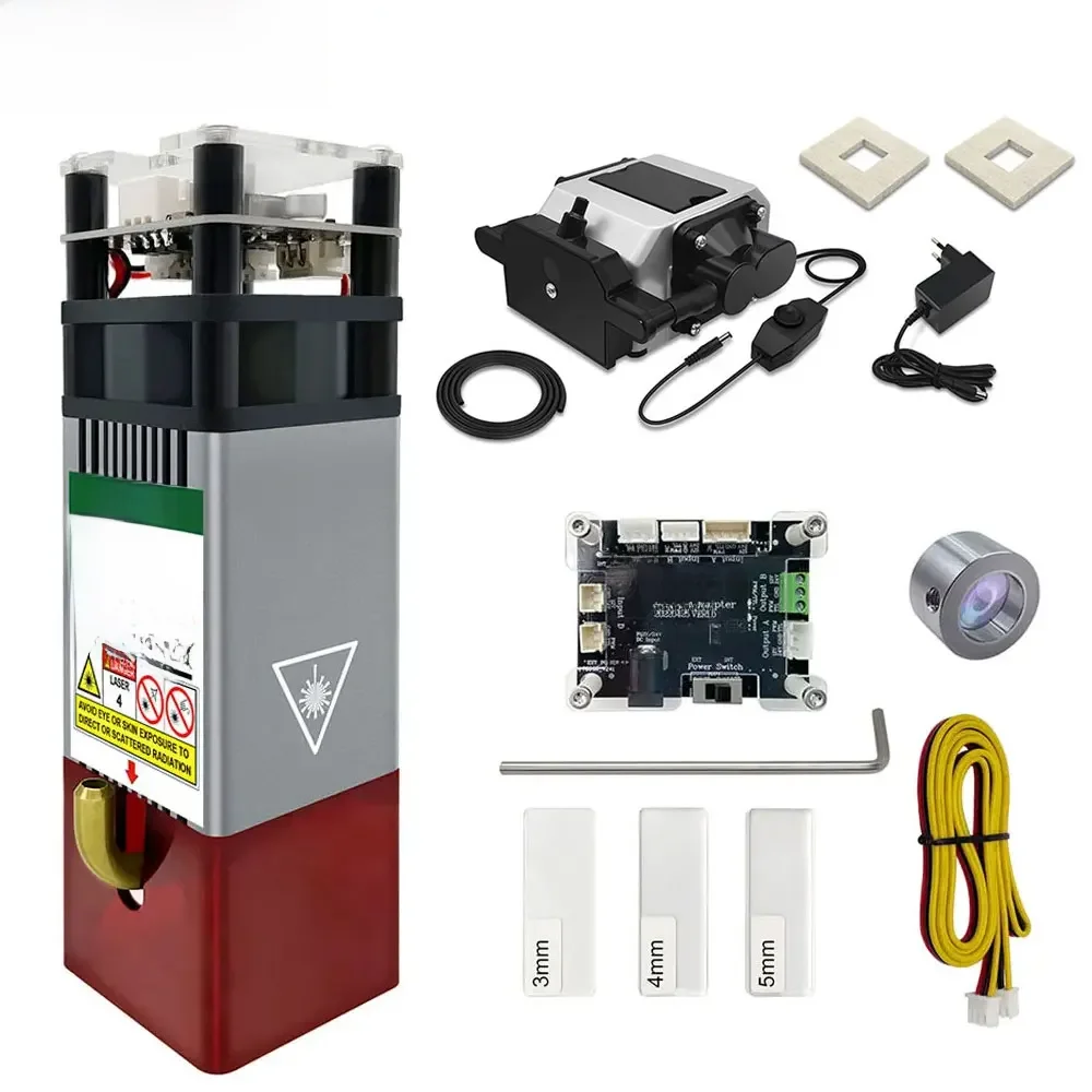 LASER TREE 5W Głowica laserowa o mocy optycznej 450nm Niebieskie światło TTL z modułem wspomagania powietrza do grawerowania laserowego CNC Narzędzie do grawerowania i cięcia — zdjęcie 2