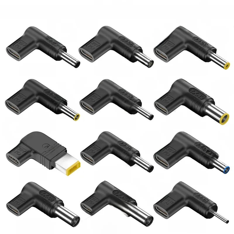 ​ P ​ D 100W Typ C do uniwersalnej ładowarki do laptopa Konwerter do Asus Lenovo Hp Dell Acer Samsung USB C Szybka ładowarka Adapter Złącze — 2