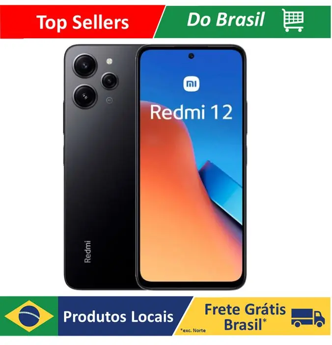 Xiaomi Redmi 12 Global 256GB / 8GB Ram / Dual Yes/6.79 Screen/Triple Camera-Black