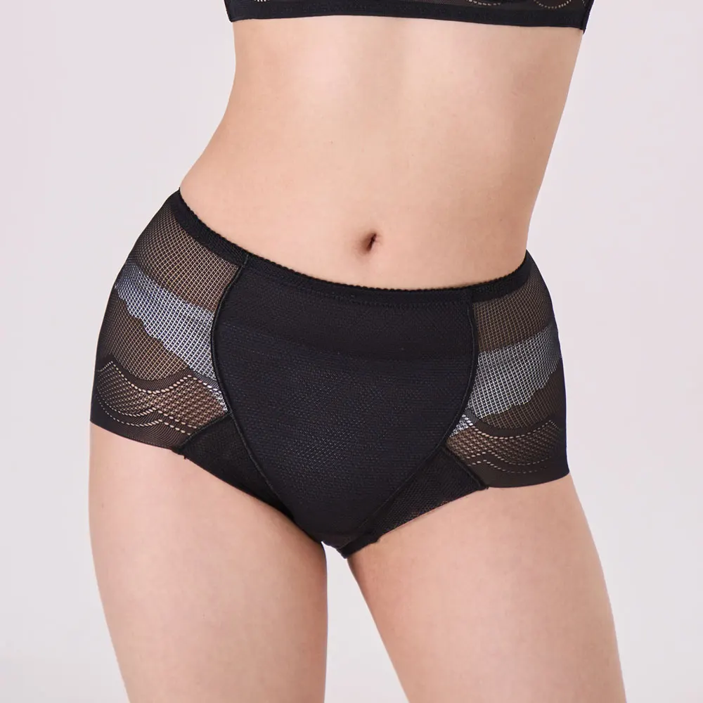 AONE Women's See-through Abdomen Cover No-Line Triangle Girdle 55933