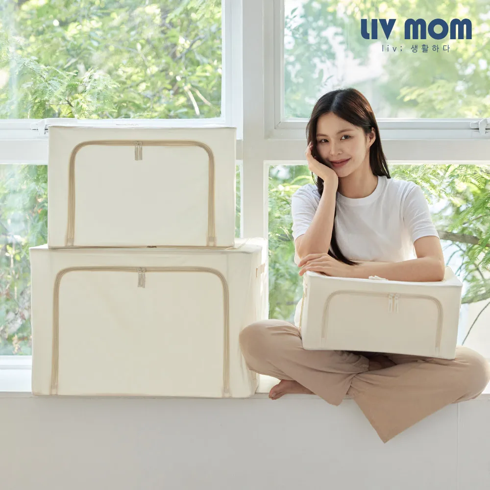 Livmom livmom fabric module living box 24L 66L 100L 2color/Korea Living Box basket organizer