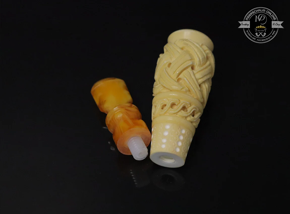 Handmade Block Meerschaum Cigarette Holder