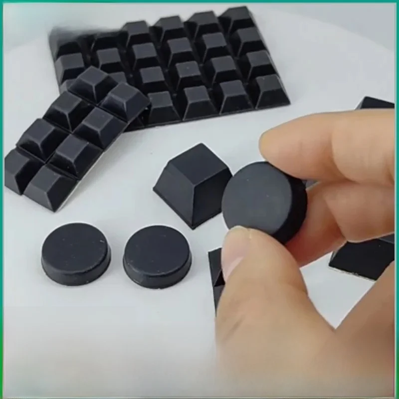 Pieds en caoutchouc tampons de meubles auto-adhésifs protecteurs ronds/carrés calculatrice pour ordinateur portable amortisseur de Table tampon