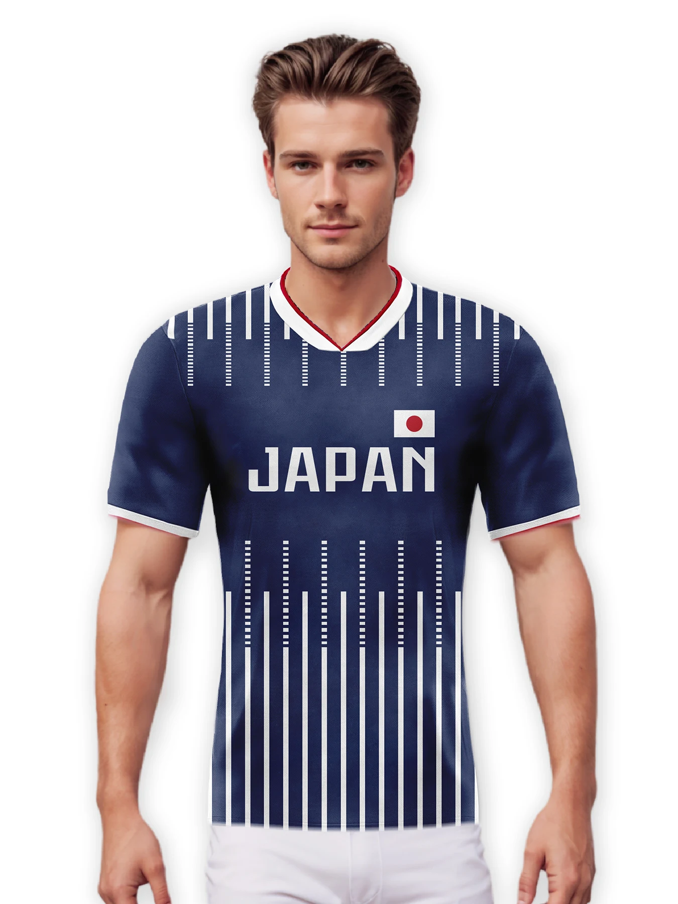 Custom Japan Football Jersey Personalized Name Number Soccer Shirt National Team Jerseys for Men Women Kids view 3