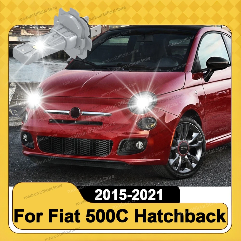 

2/4Pc 180W High Power H7 LED Bulb Turbo Headlight 6000K CSP Powerful Lamp For Fiat 500C Hatchback 2015-2021 2016 2017 2018 2019