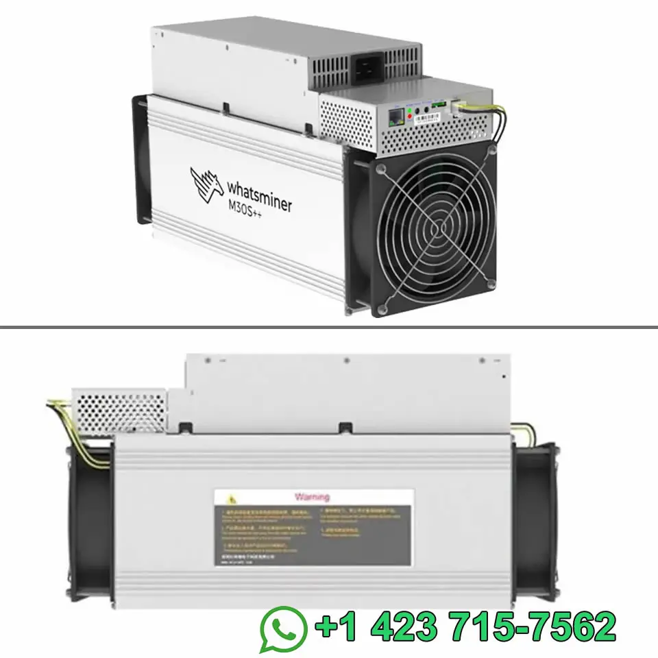 SM Compre 2 e ganhe 1 grátis Novo Whatsminer M30s++ Miner 100T BTC Bitcoin Miner 3200W Bulid-in PSU em estoque