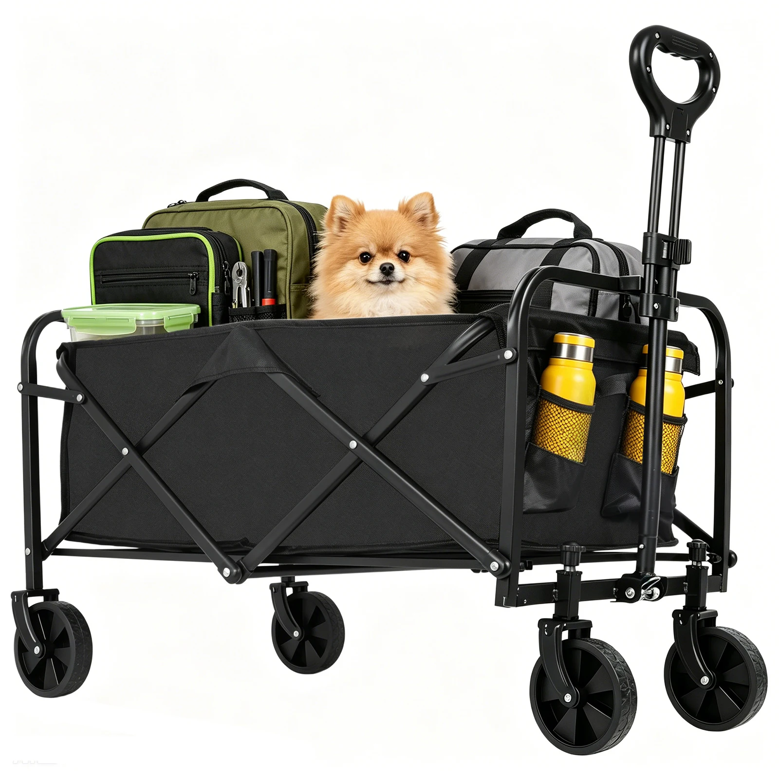 Carreta Plegable para Camping de 100L, Carga de 75KG, Oxford 600D con Freno 360 ° Carrito Plegable con Ruedas… — oferta en AliExpress