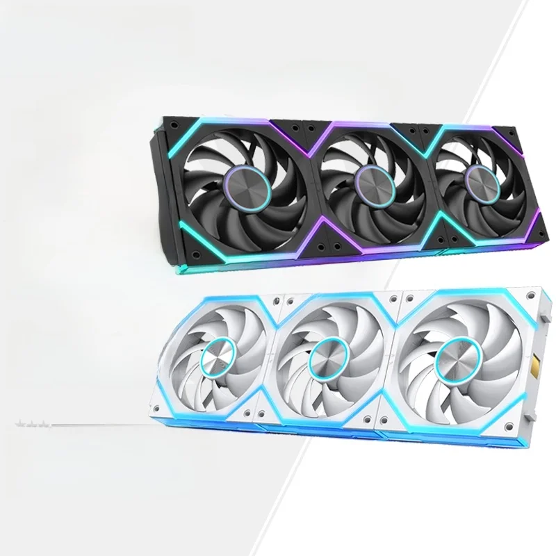 AliExpress ICE Whale WX-1 Wire-Splicing PC Case Cooling Fan ARGB Mirror Cycle Light Effect 800-2000RPM PWM Water Cooling 360mm Cooler Fan