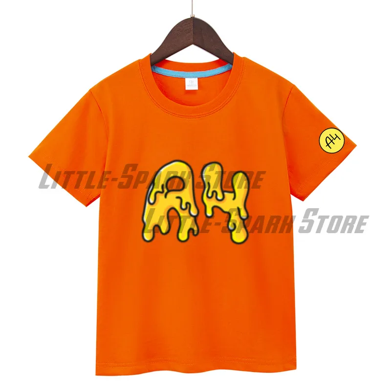 

Merch A4 Lamba Boy Girl T-Shirts Cartoon Lamba Пицца А4 Children Clothing Summer Short Sleeves 100% Cotton Kids T-Shirts Tops