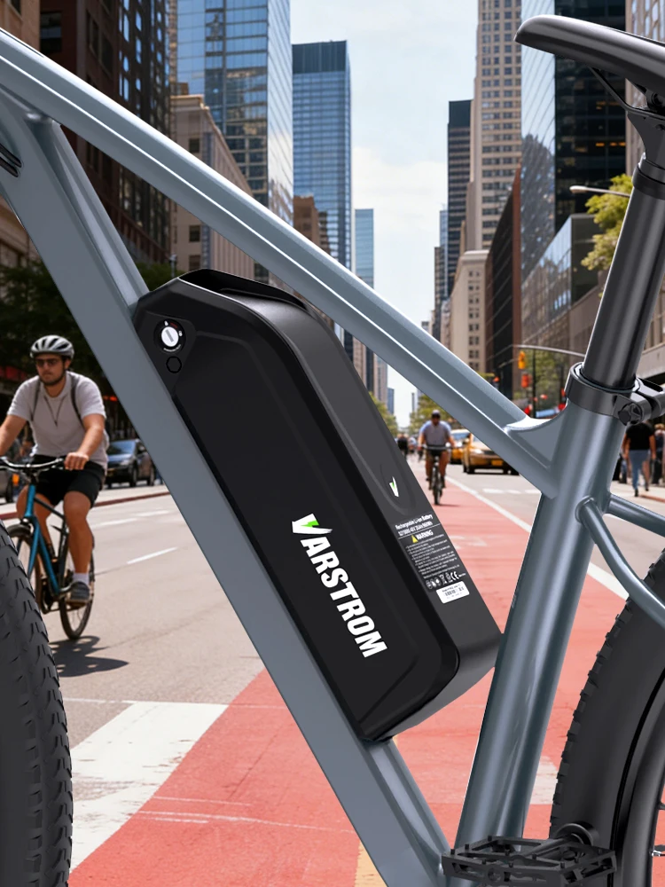 Verbesserter 36V Ebike-Akku mit Kapazitäten 20Ah, 24Ah, 13Ah, 15Ah, 6-poliger Hailong-Lithium-Akku, 21700-Zellen und 30A-BMS, Reichweite 120KM (mit Unterstützung), 4A-Schnellladegerät, Original-Akku